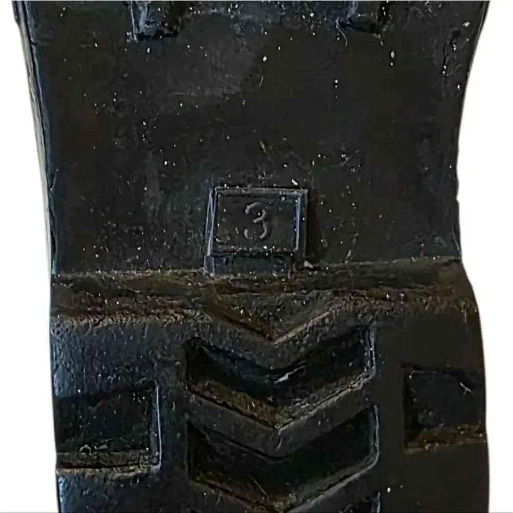 Michael Kors Daisy Logo-T Black & Gold Kids Rain Boots Size 3